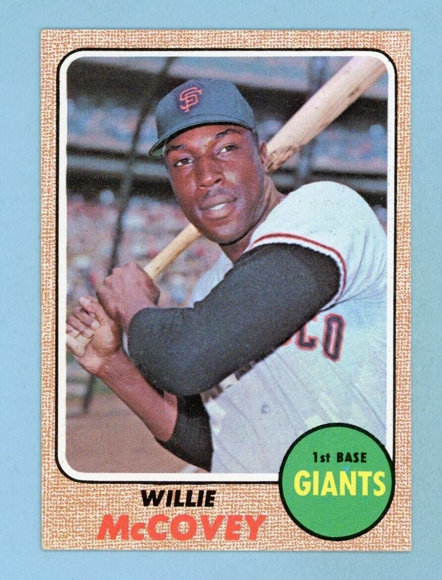 1968 Topps #290 Willie McCovey San Francisco Giants Baseball Card EX - EX+