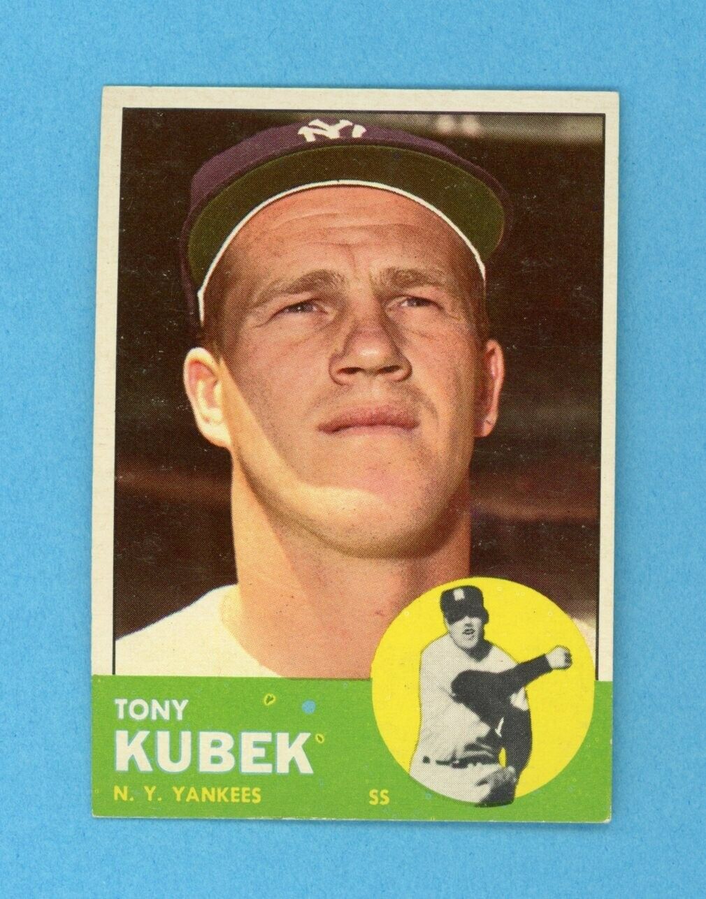 1963 Topps #20 Tony Kubek New York Yankees Baseball Card Ex/Mt-NM