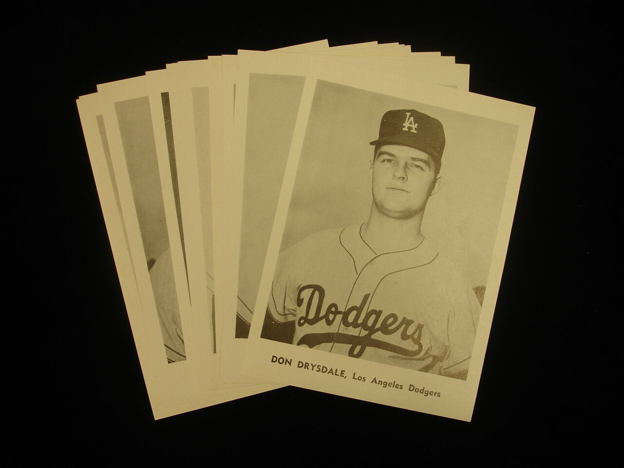 Set of 12 1960's Jay Publishing Los Angeles Dodgers Photographs