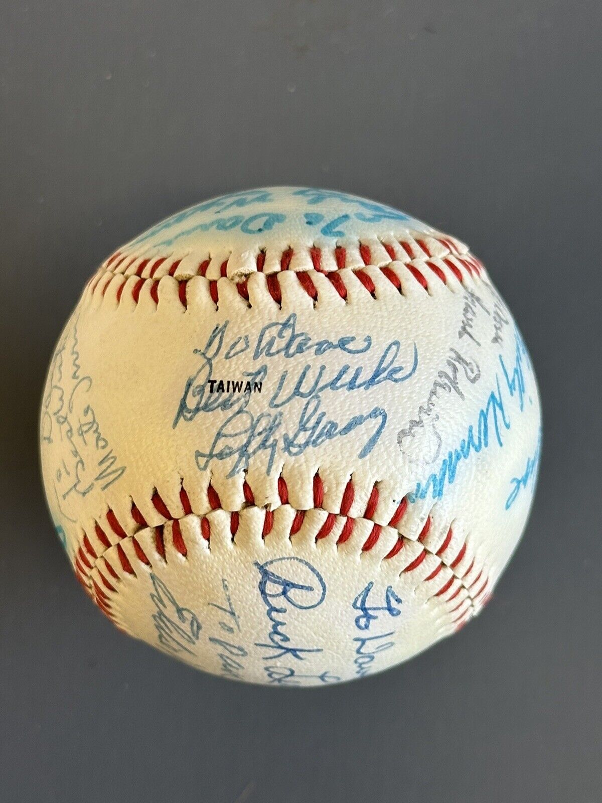 HOFers MULTI SIGNED Baseball inscribed ‘To Dave’  11 sigs w/ Sewell Mathews Kell