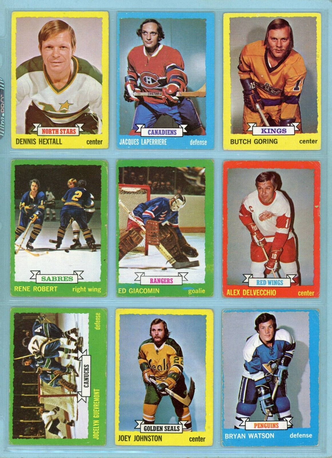 1973-74 Topps Starter Set Lot of 160 Different Hockey Cards Low Grade