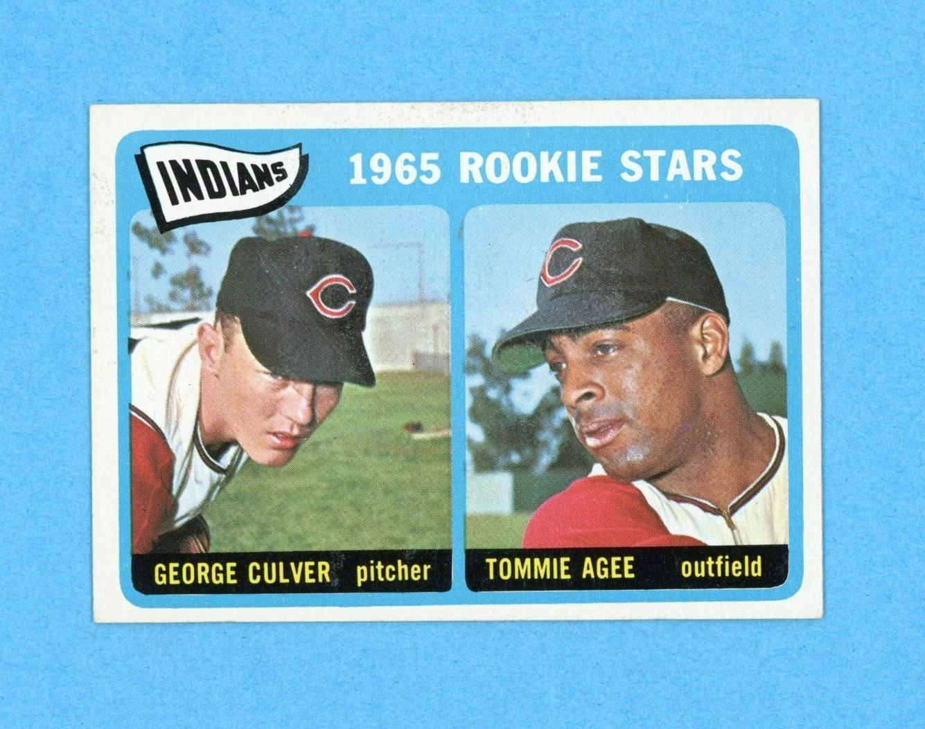 1965 Topps #166 Cleveland Indians Rookie Stars Baseball Card Ex/Mt