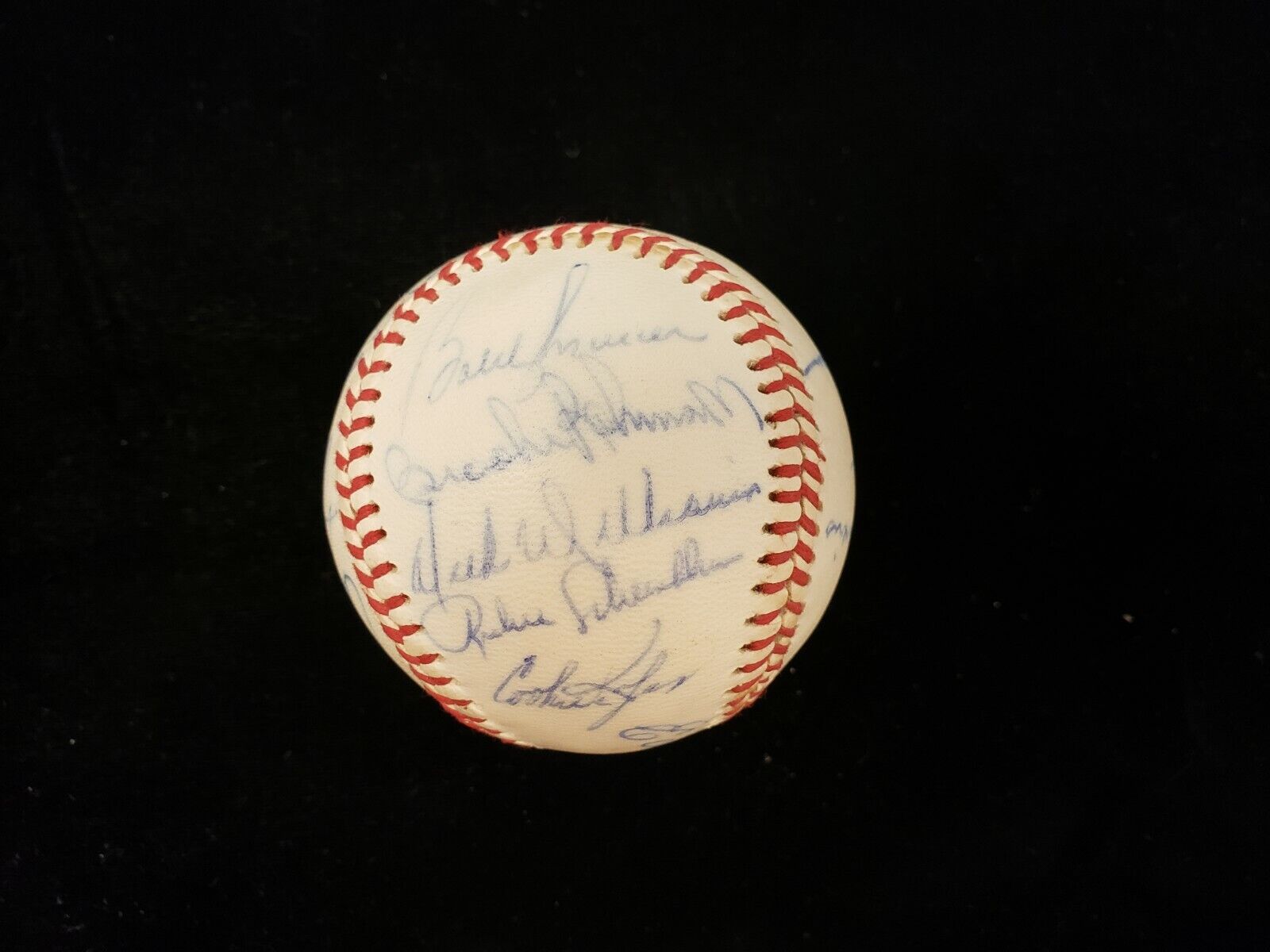 1972 American League All-Stars Autographed NL Baseball - 18 Signatures, 9 HoF!