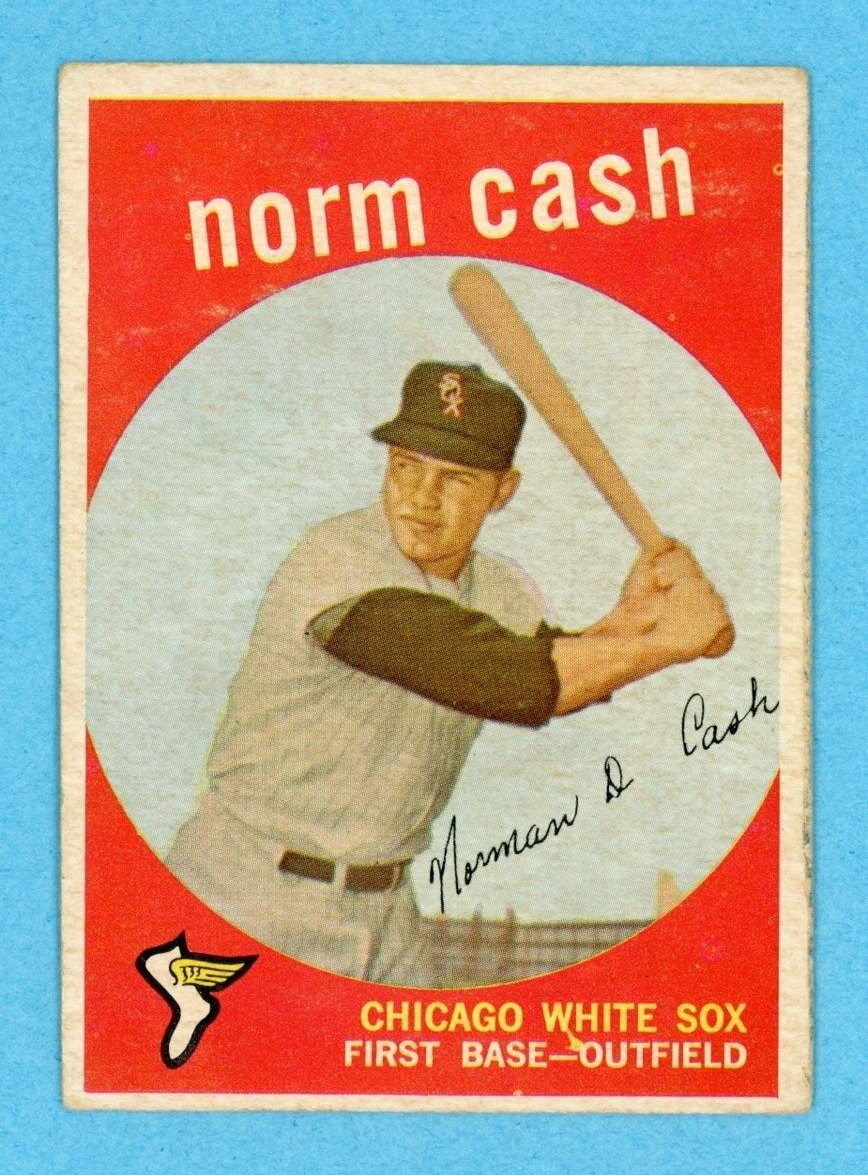 1959 Topps #509 Norm Cash Chicago White Sox Rookie Baseball Card VG-VG+