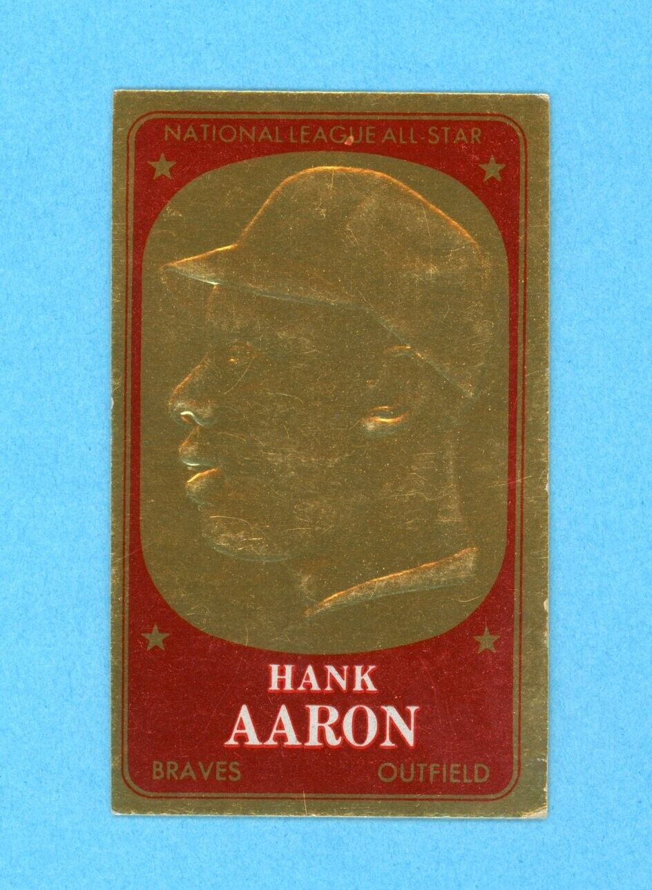 1965 Topps Embossed #59 Hank Aaron Milwaukee Braves Baseball Card