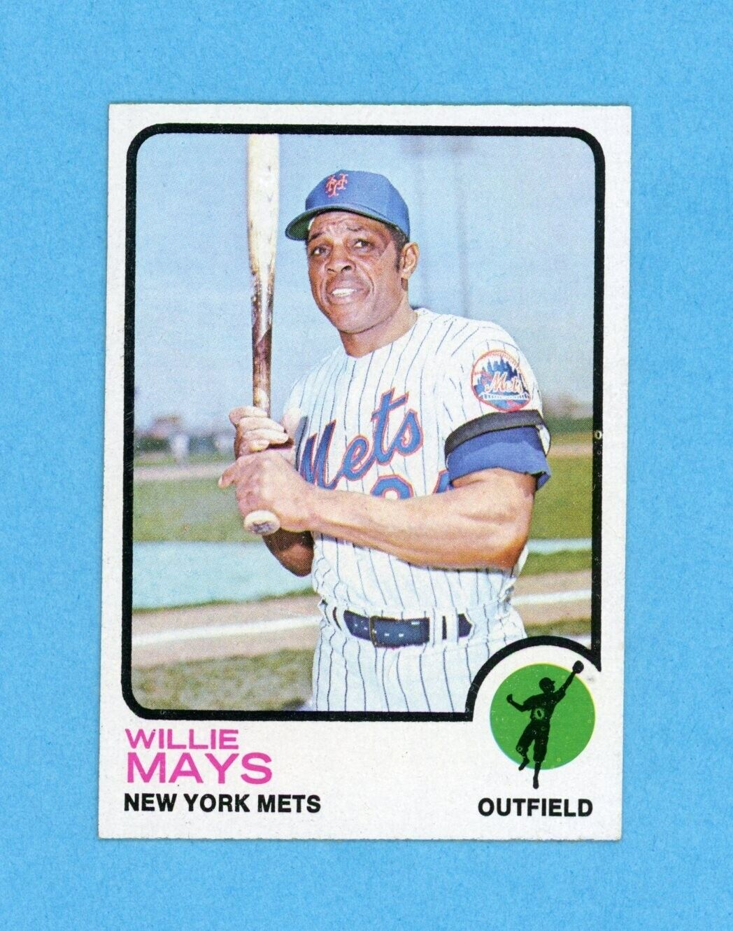 1973 Topps #305 Willie Mays New York Mets Baseball Card NM