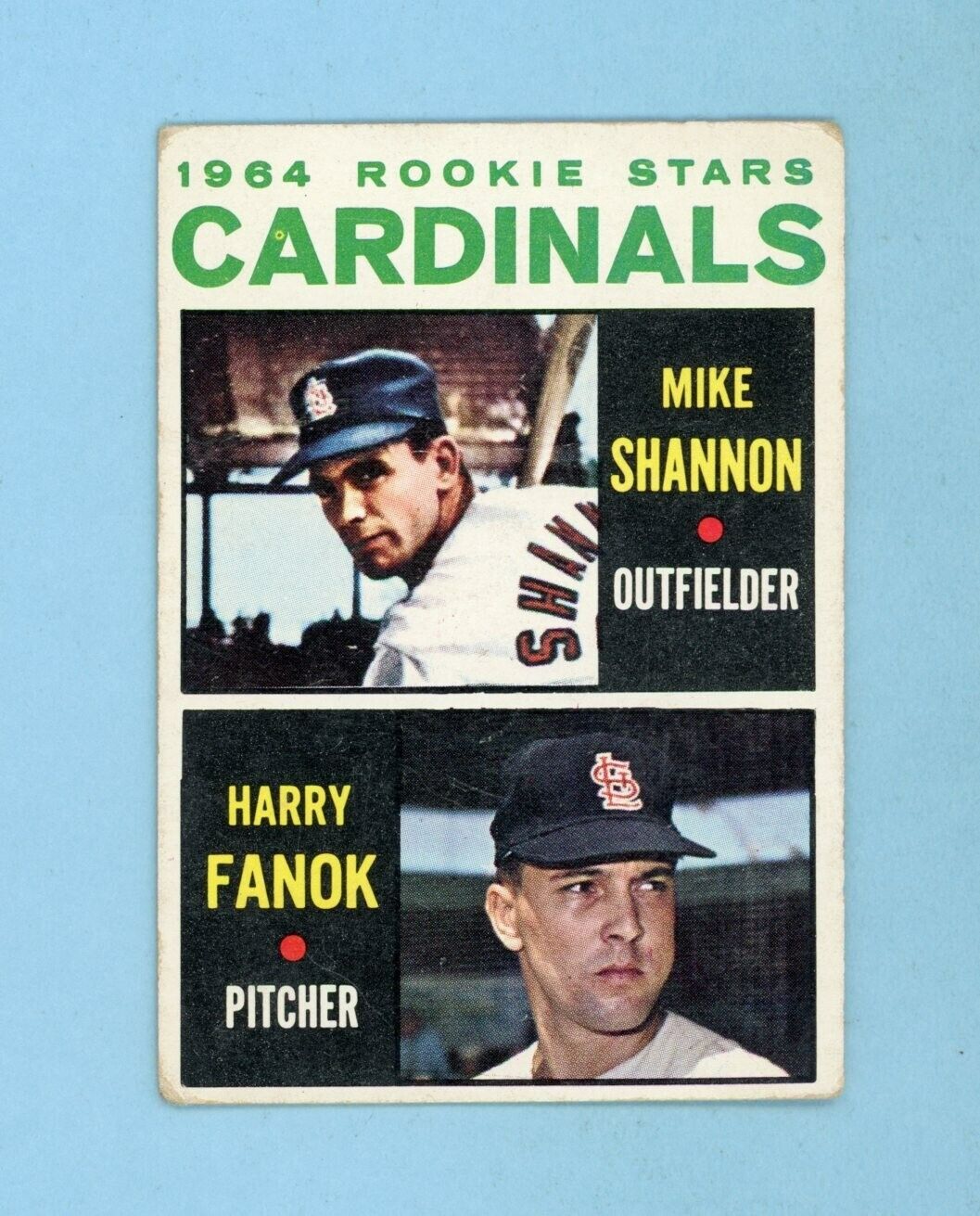 1964 Topps #262 Mike Shannon St. Louis Cardinals Rookie Baseball Card Low Grade