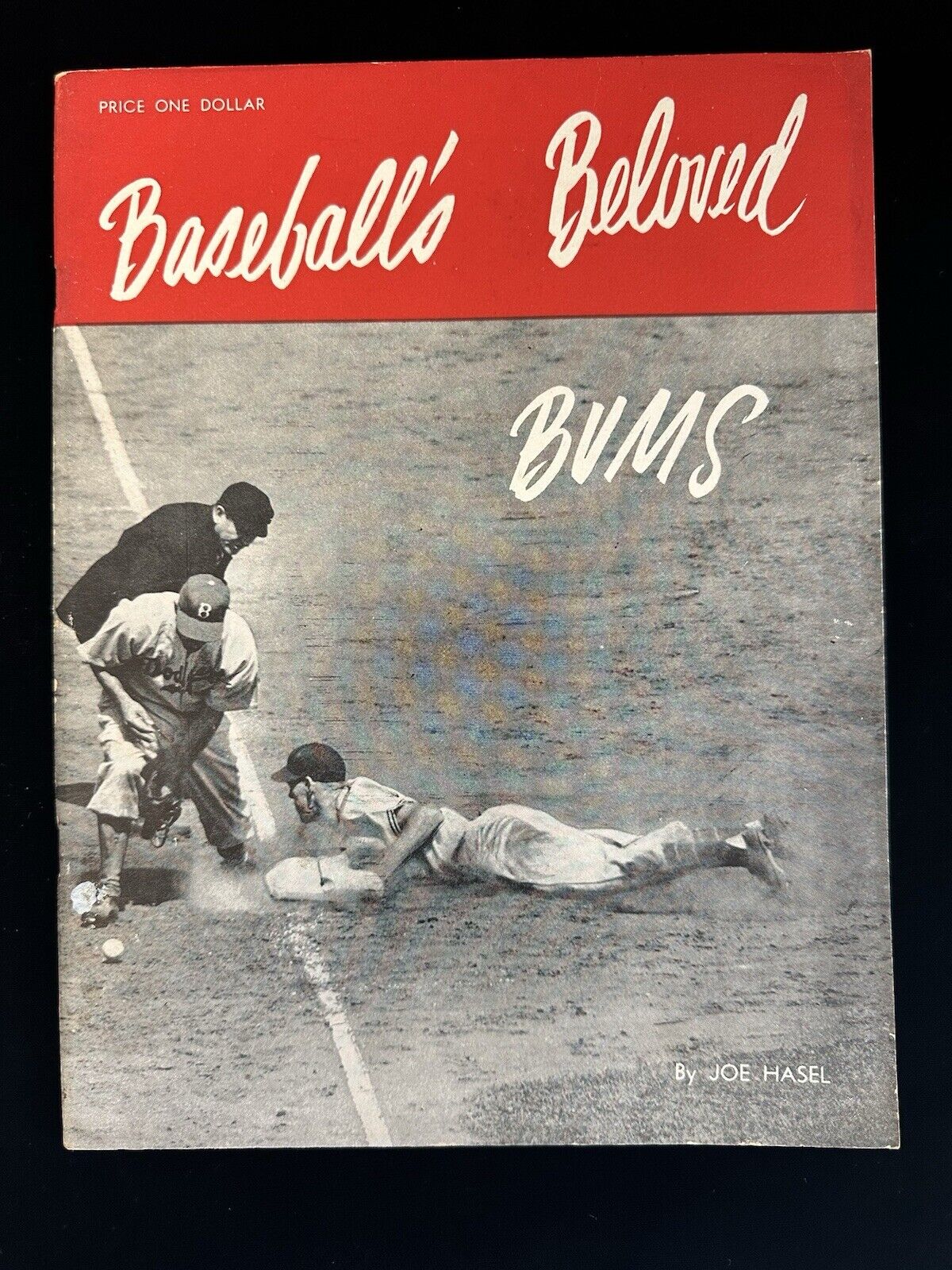 1947 Beloved Bums Brooklyn Dodgers Yearbook - Jackie Robinson Rookie EX loose pg