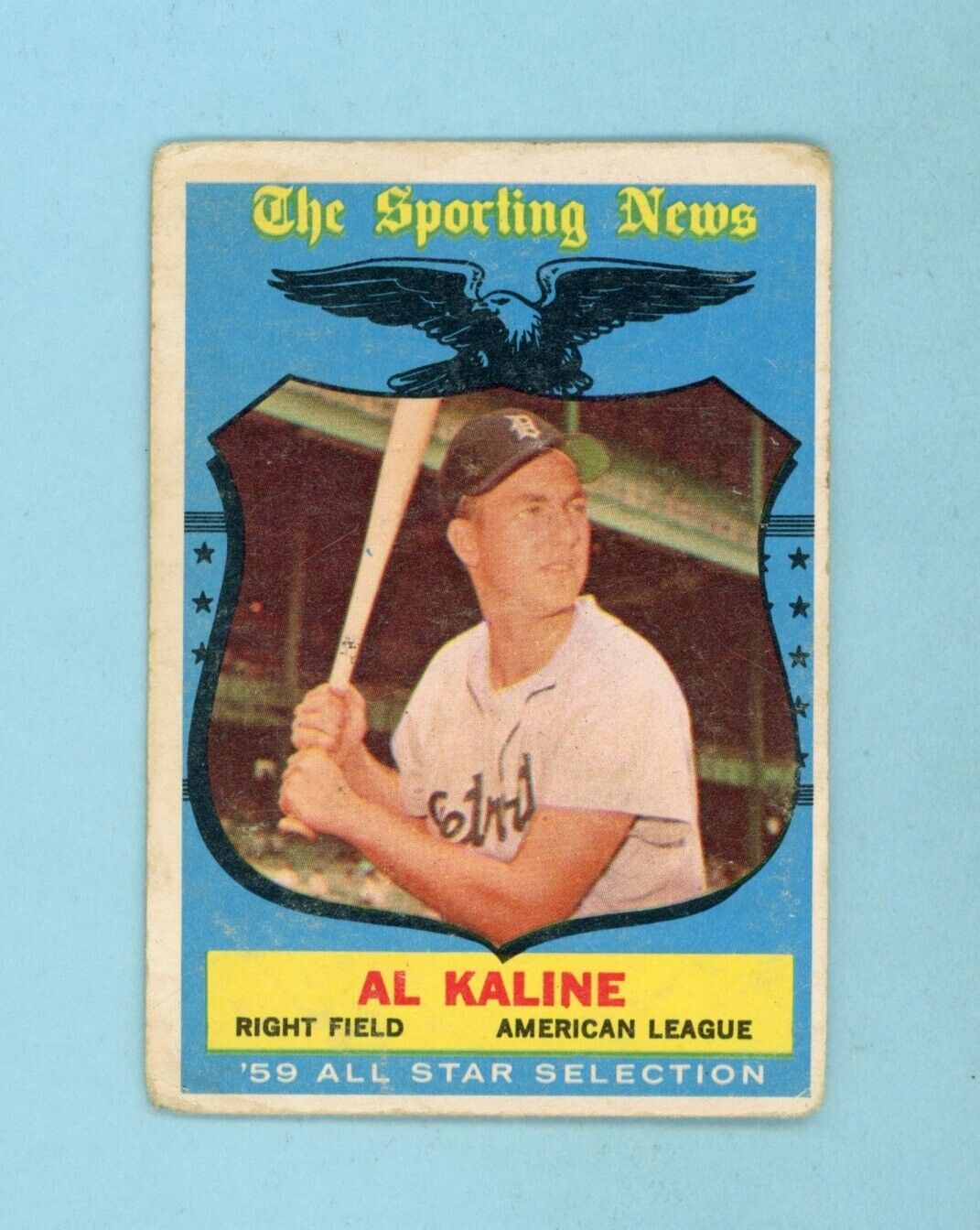 1959 Topps #562 Al Kaline All-Star Detroit Tigers High Number Baseball Card G-VG