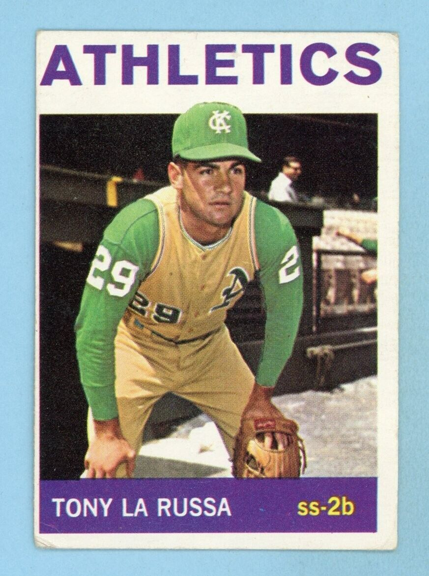 1964 Topps #244 Tony LaRussa K.C. Athletics Rookie Baseball Card VG-VG+ wrks blc