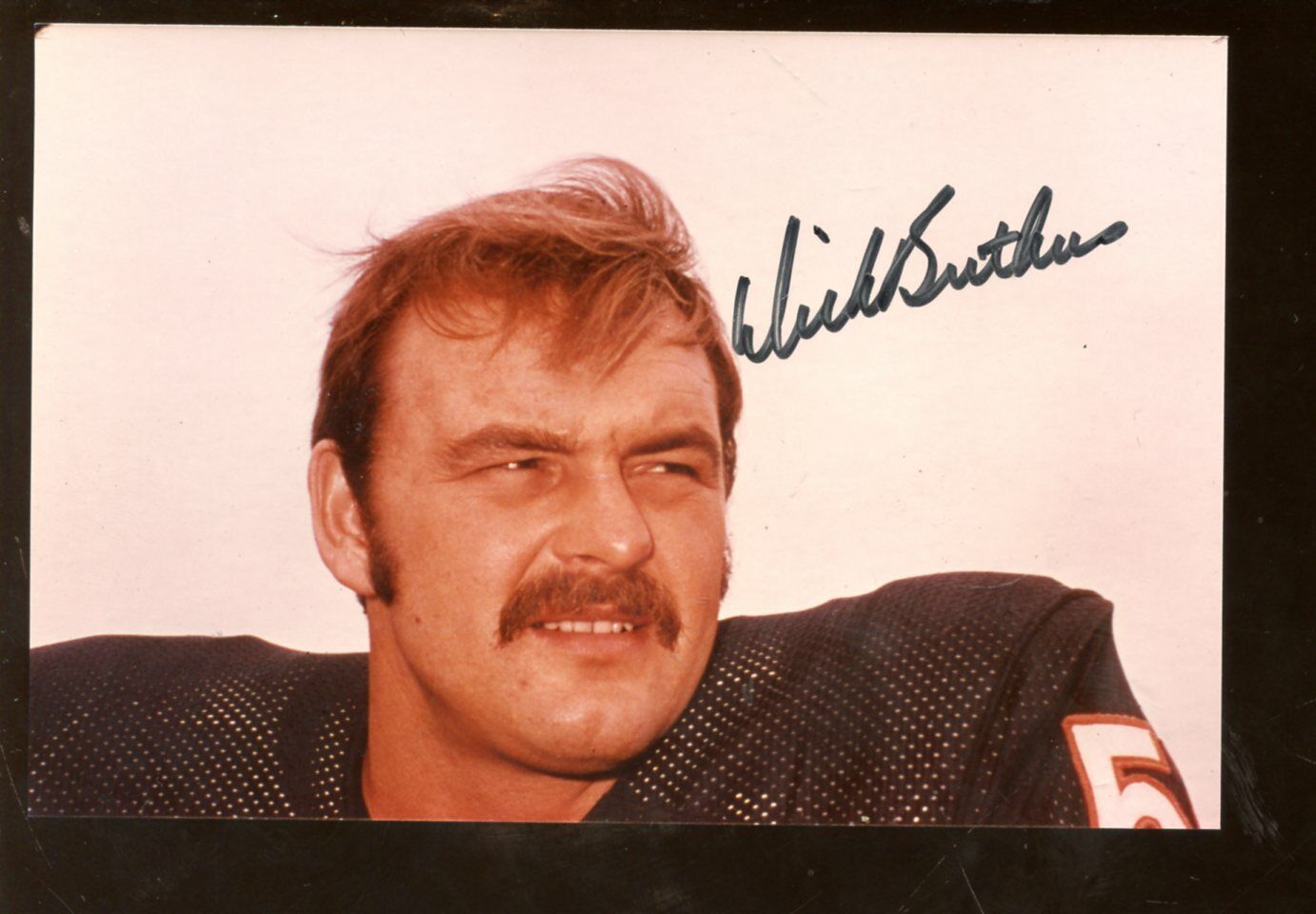 Dick Butkus Chicago Bears 3.5 x 5" Autographed Colr Photo w/ hologram