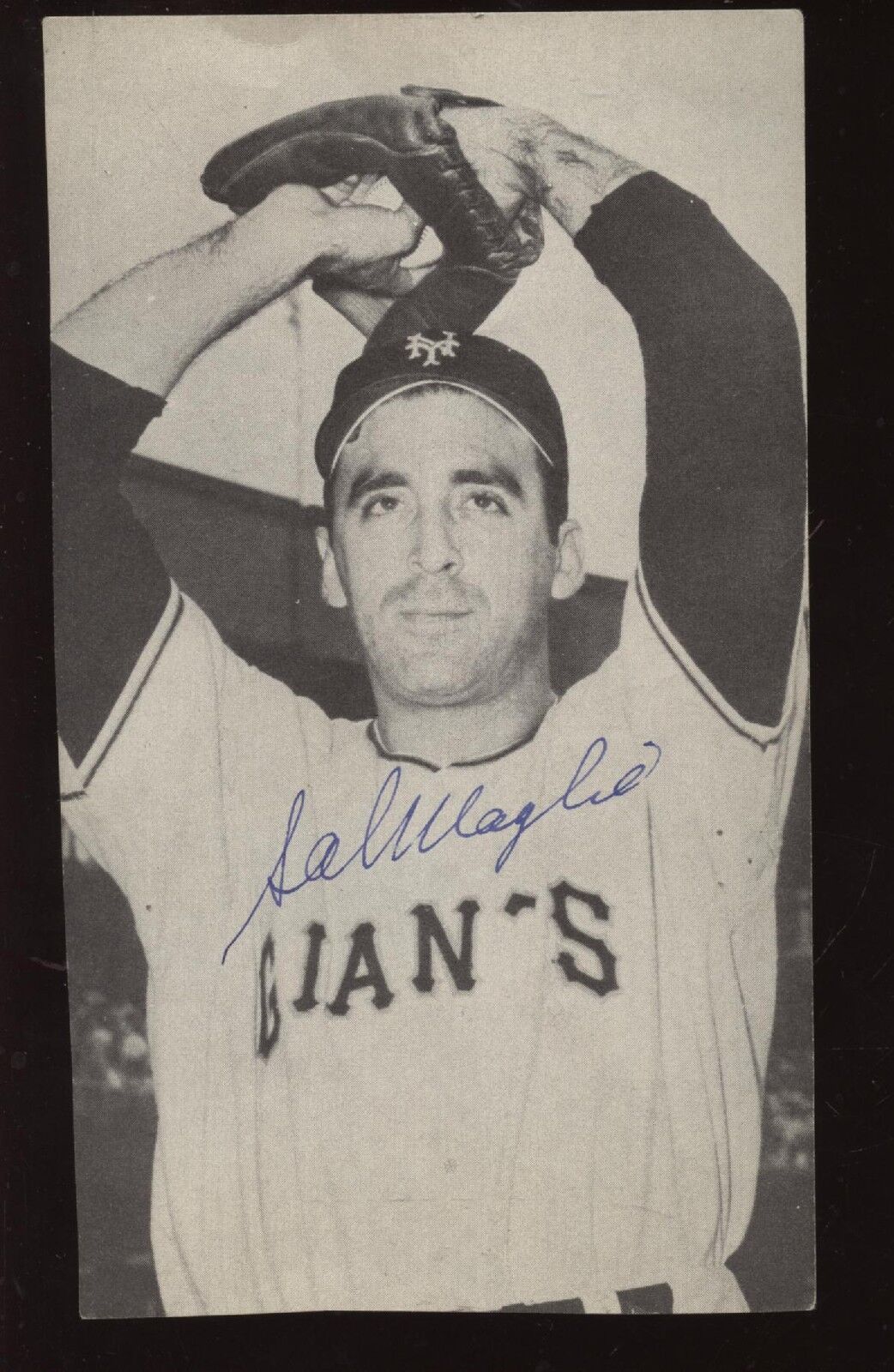 Sal Maglie New York Giants Autographed Magazine Photo Hologram