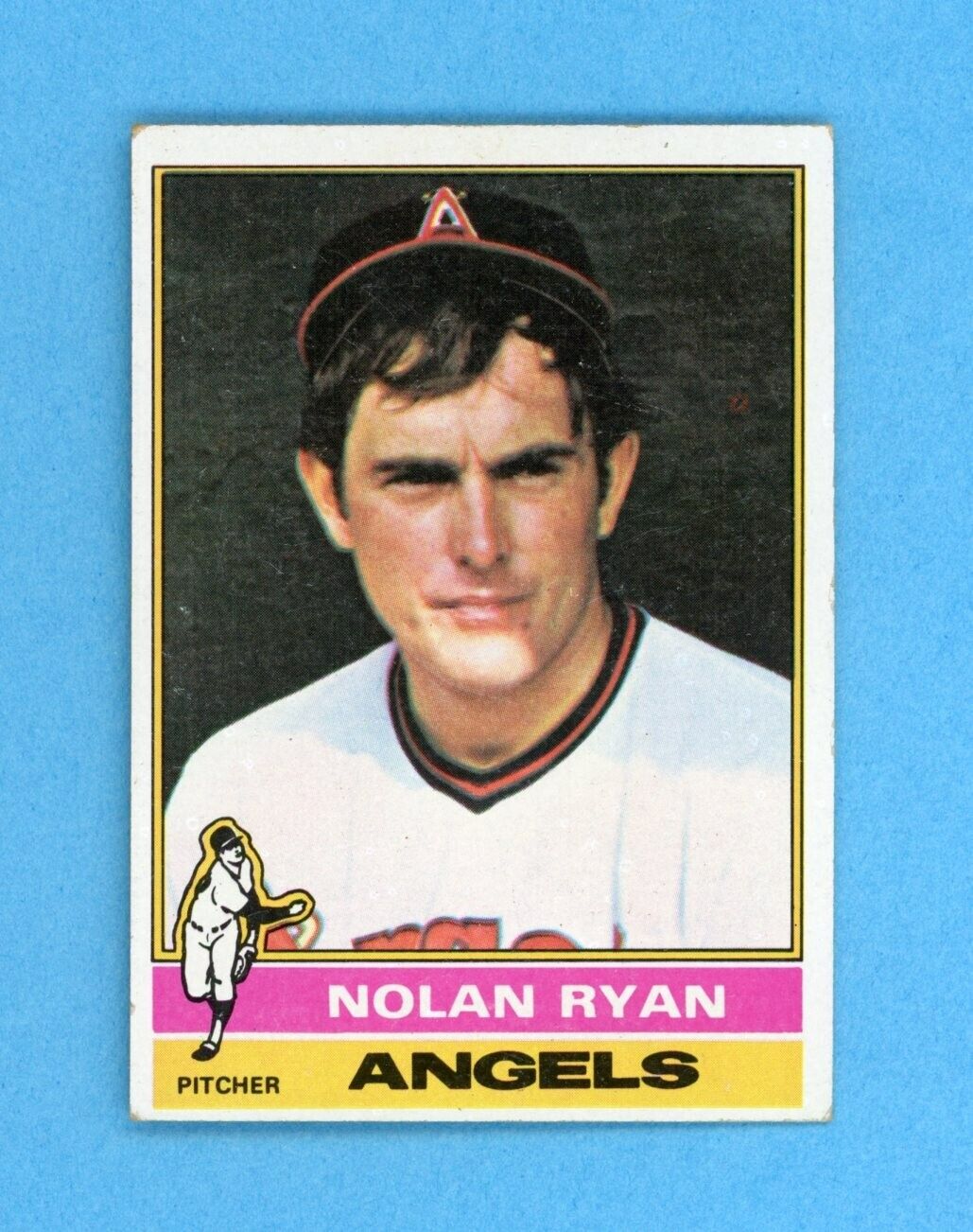 1976 Topps #330 Nolan Ryan California Angels Baseball Card EX