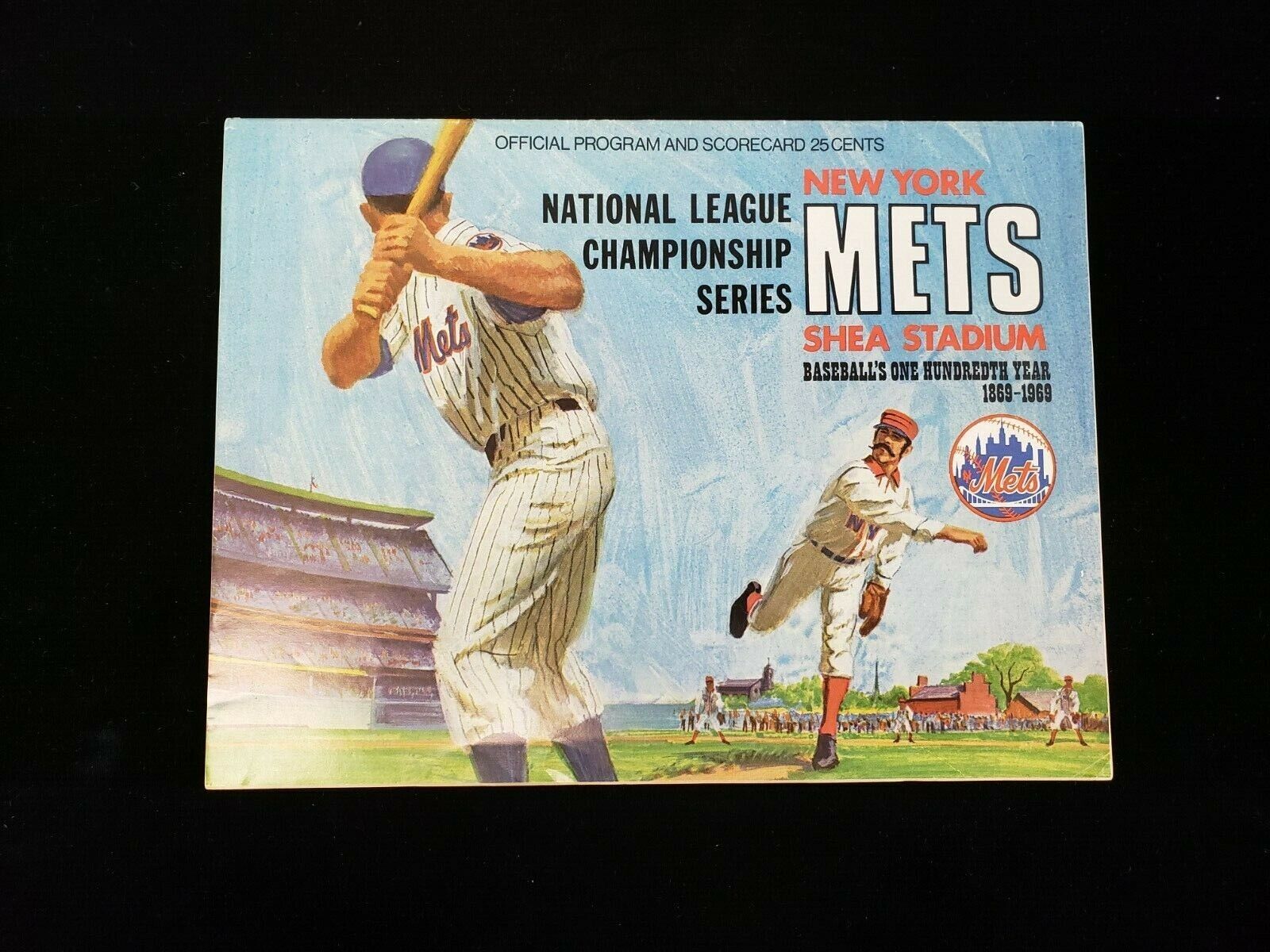 1969 NLCS Atlanta Braves @ New York Mets Program - Unscored