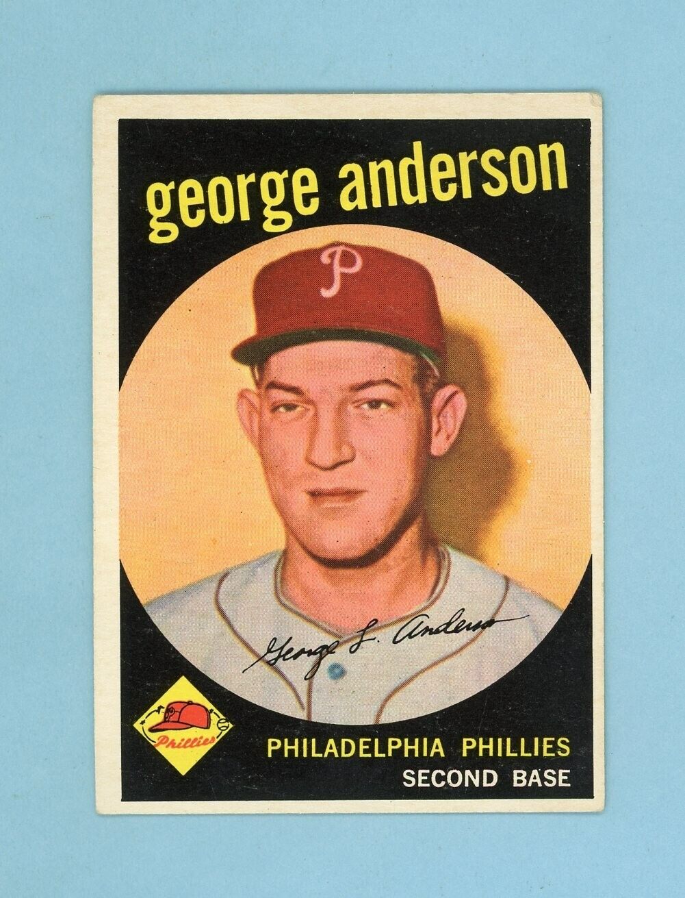 1959 Topps #338 Sparky Anderson Phila Phillies Rookie Baseball Card Vg/Ex