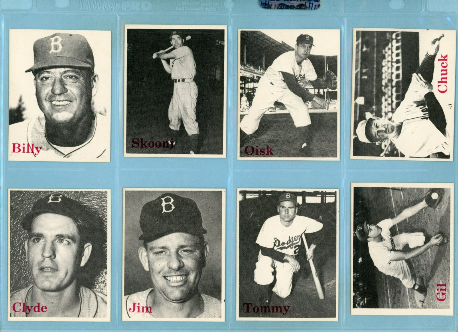 1974 TCMA 1952 Brooklyn Dodgers Set of 40 Baseball Cards NM inc. Jackie Robinson