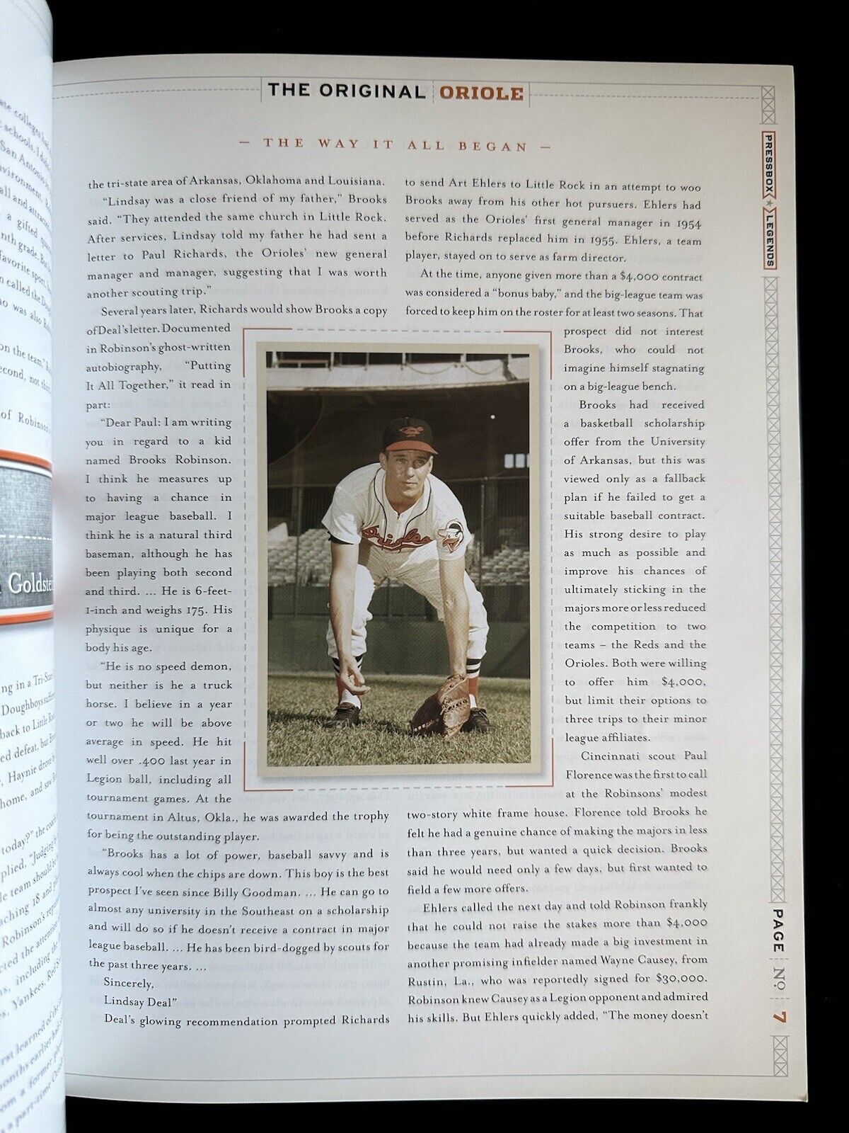 Brooks Robinson HOF 83 SIGNED Biography Magazine by Pressbox Legends w/ hologram