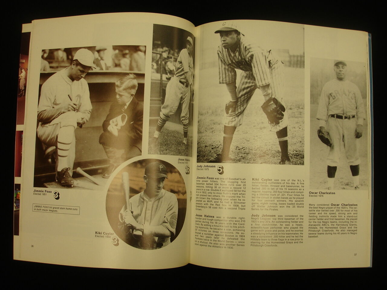 1981 Baseball Hall of Fame Yearbook - Gibson, Mize, Foster Cover