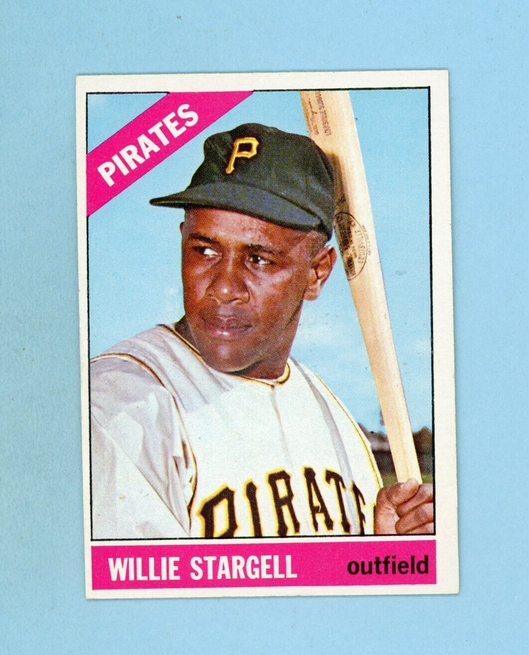 1966 Topps #255 Willie Stargell Pittsburgh Pirates Baseball Card NM o/c