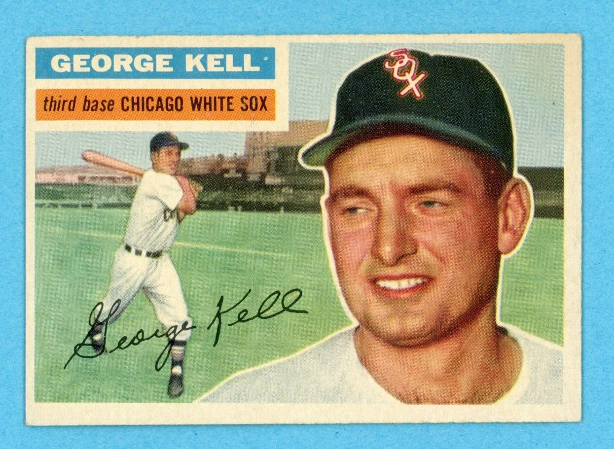 1956 Topps #195 George Kell Chicago White Sox Baseball Card EX - EX+