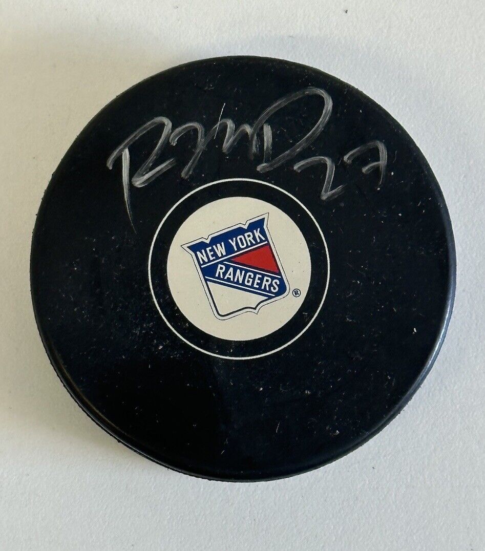 Ryan McDonagh #27 New York Rangers (2010-2017) SIGNED Hockey Puck w/ Hologram