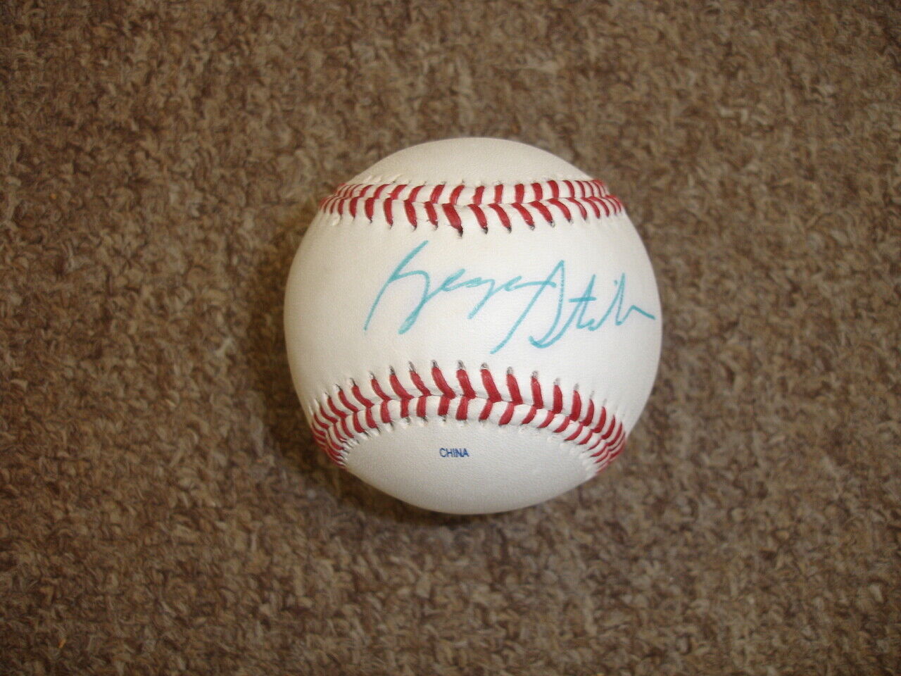 Gorgeous George Steinbrenner NY Yankees Single Signed Baseball w/ B&E hologram