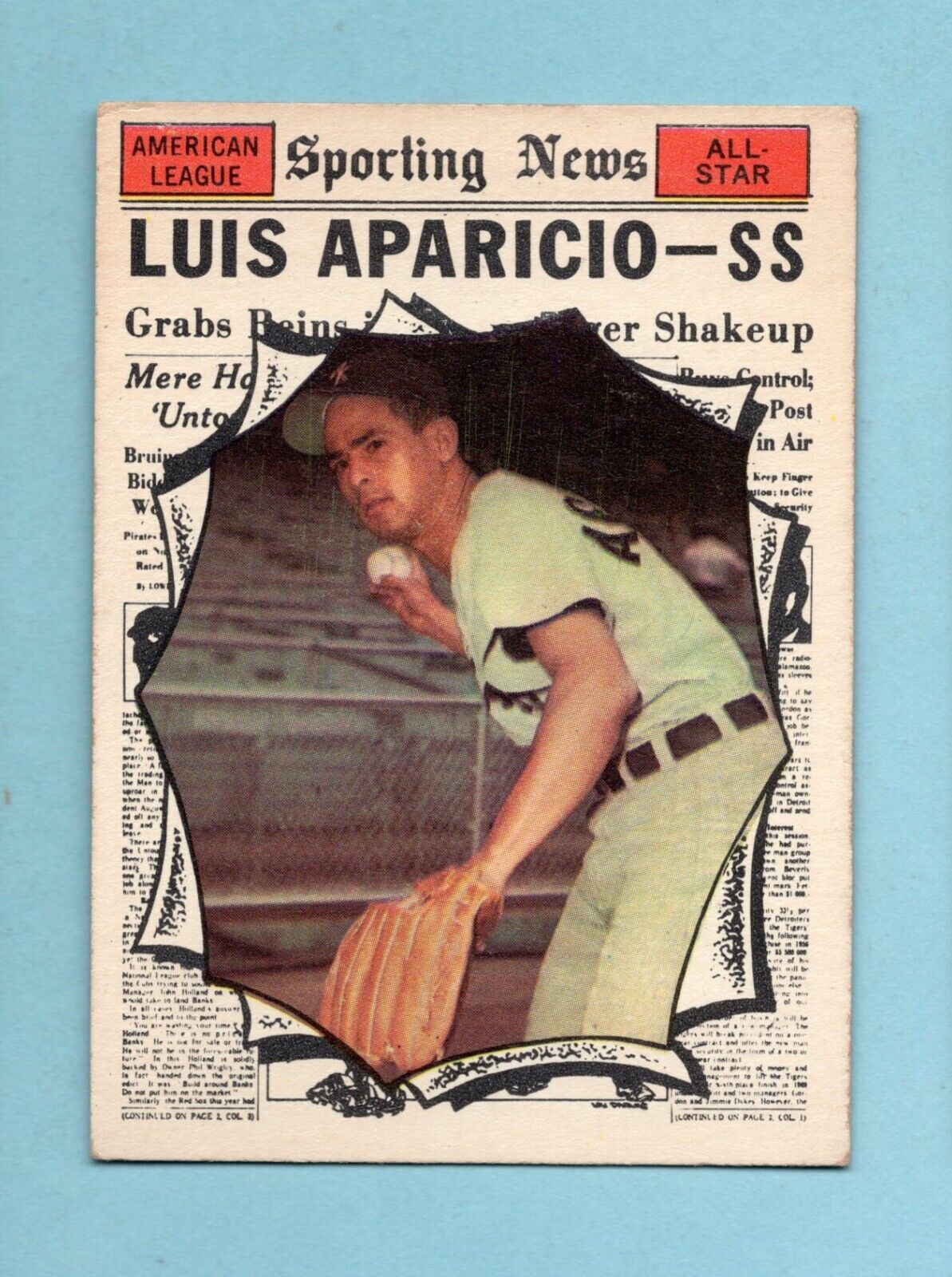 1961 Topps #574 Luis Aparicio All-Star Chicago White Sox Baseball Card EX