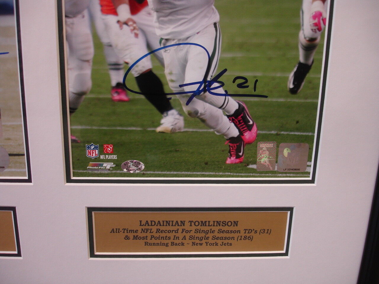 Ladainian Tomlinson Autographed & Framed Photographs - 24.5" x 19"