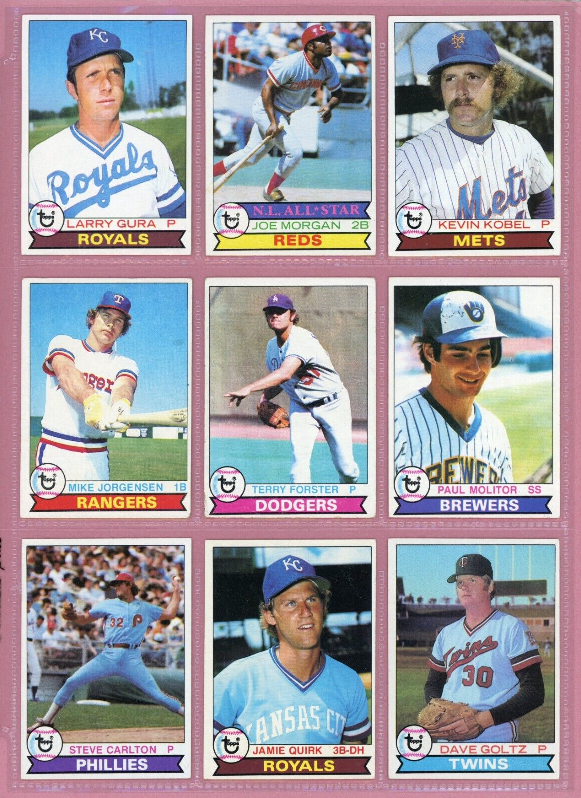 1979 Topps Complete Set of 726 Baseball Cards Mixed Grades