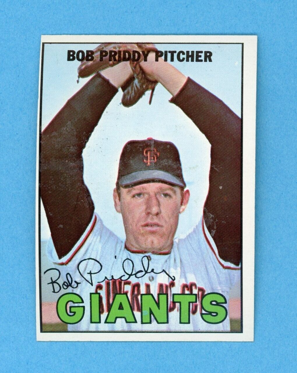 1967 Topps #26 Bob Priddy San Fran Giants Baseball Card NM o/c no trade vari