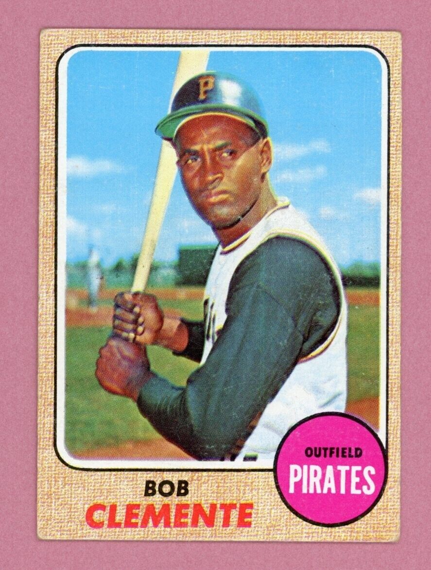 1968 Topps #150 Roberto Clemente Pittsburgh Pirates Baseball Card Vg/Ex