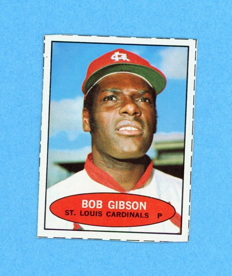 1971 Bazooka Unnumbered Bob Gibson St. Louis Cardinals Baseball Card EM lwctrc