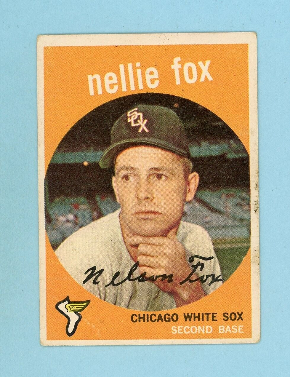 1959 Topps #30 Nellie Fox Chicago White Sox Baseball Card Vg/Ex