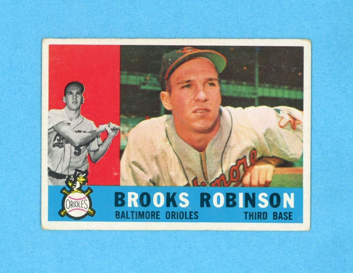 1960 Topps #28 Brooks Robinson Baltimore Orioles Baseball Card Vg/Ex