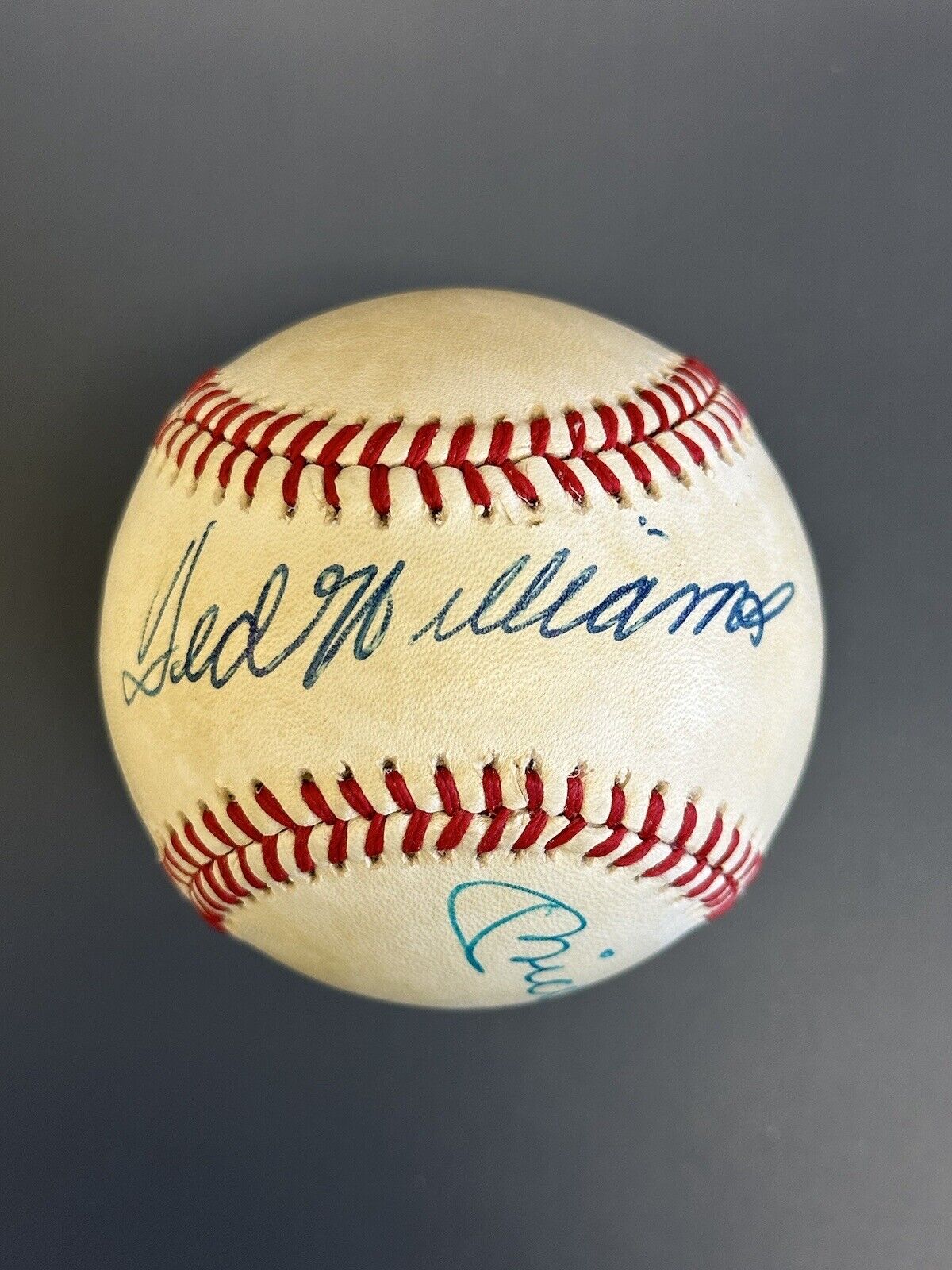 Mickey Mantle & Ted Williams DUAL SIGNED Official AL MacPhail Baseball w/ holog.