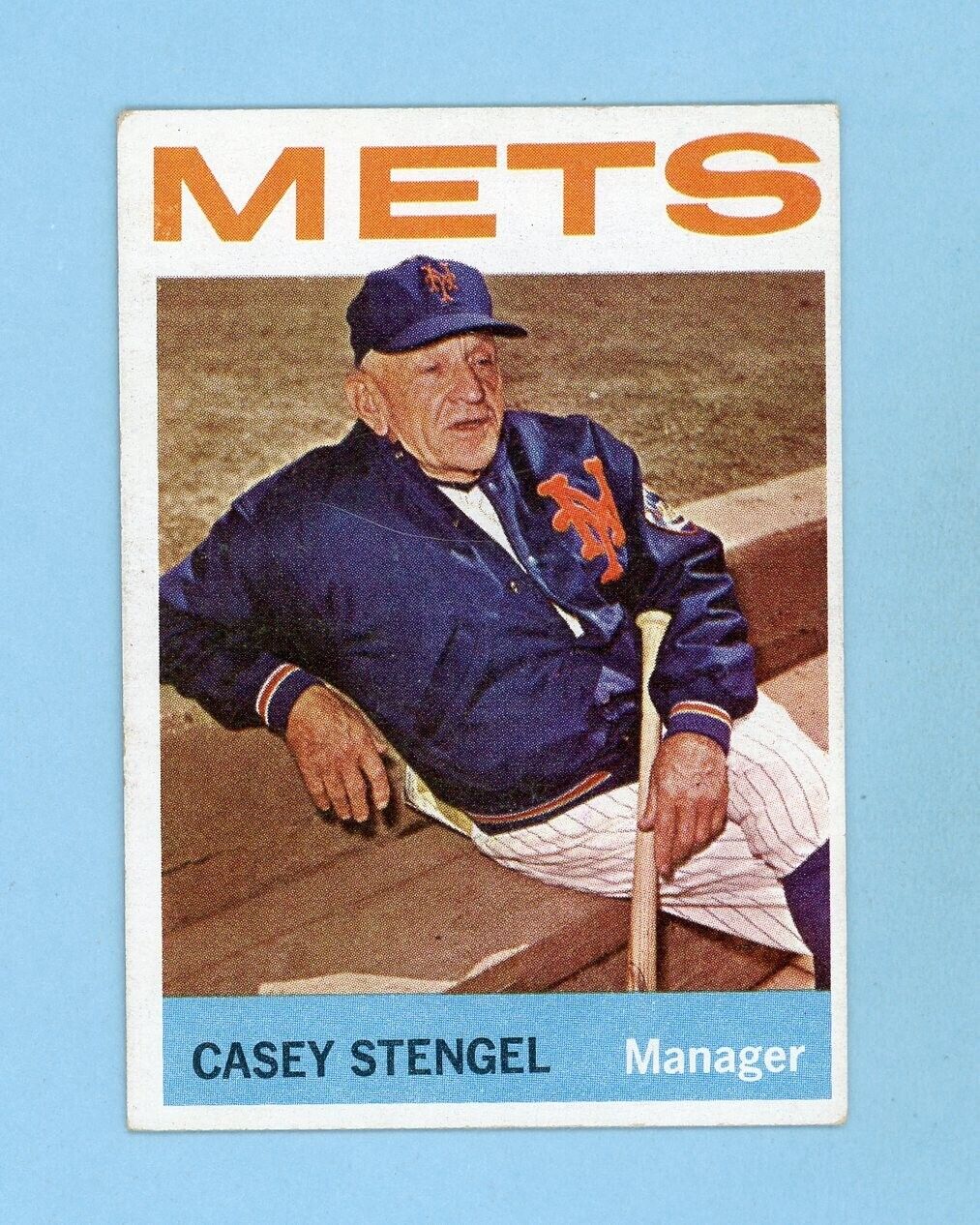 1964 Topps #324 Casey Stengel New York Mets Baseball Card EX - EX+