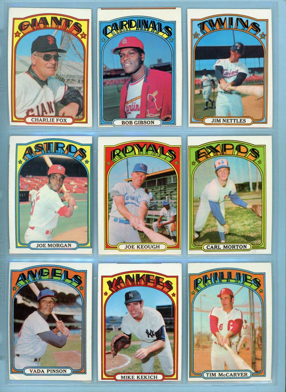 1972 Topps Starter Set Lot of 346 Different Baseball Cards EX+ - NM o/c m/c