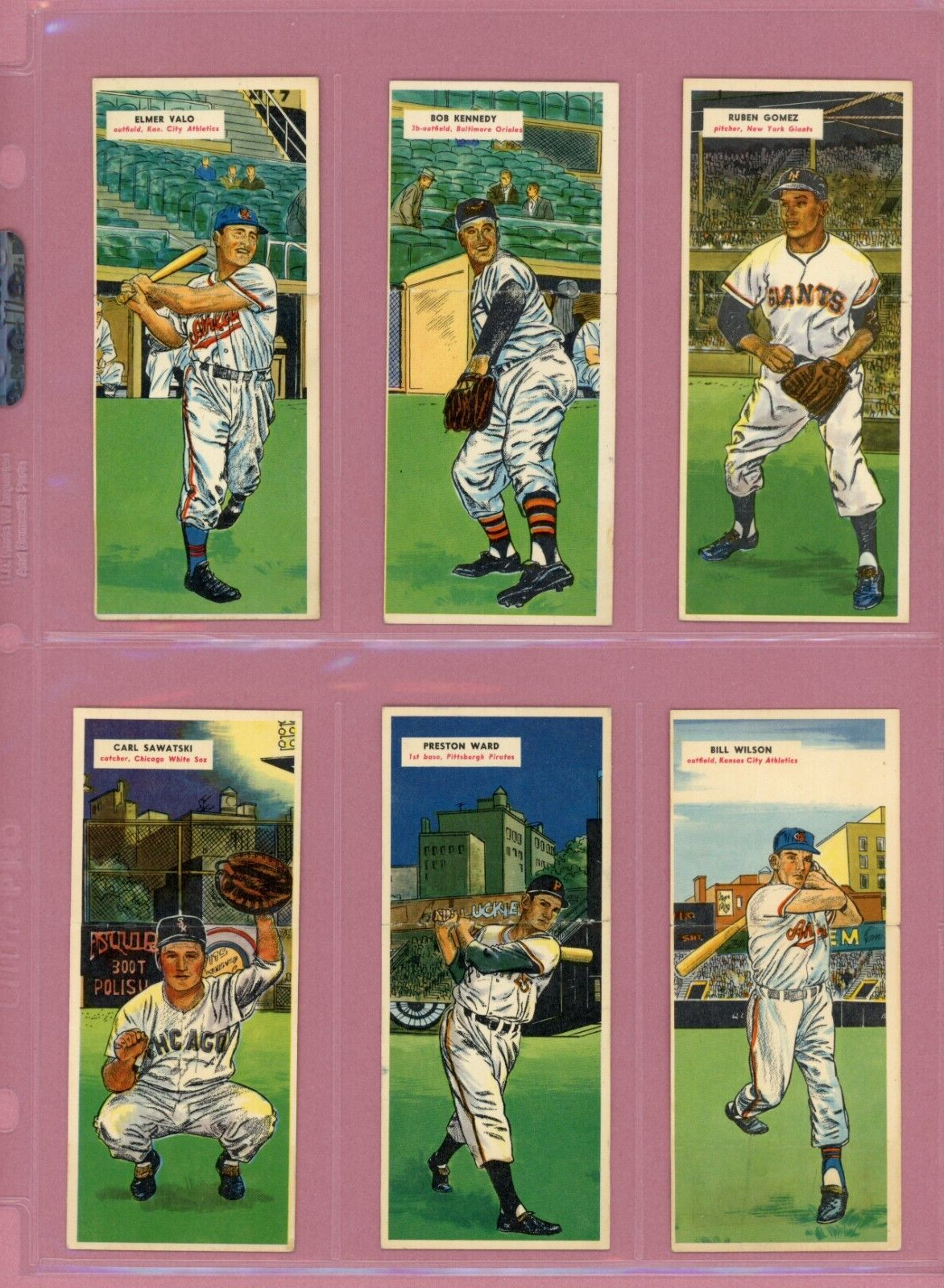 1955 Topps Double Headers Starter Set Lot of 34 Diff Baseball Cards mixed grades