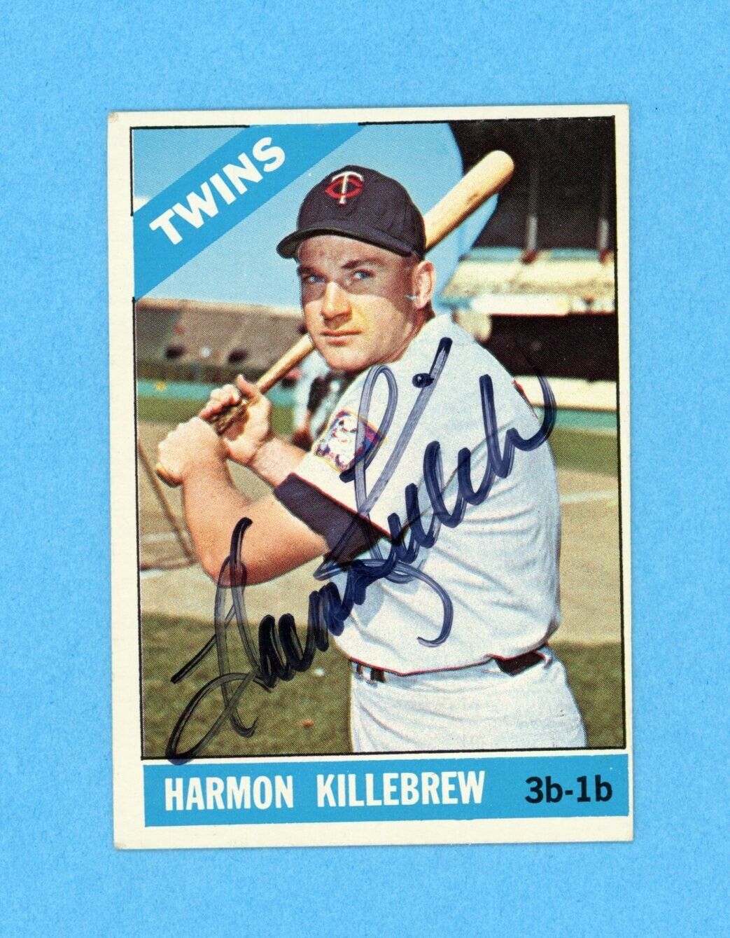 Harmon Killebrew Signed 1966 Topps Card #120 Auto with B&E Hologram