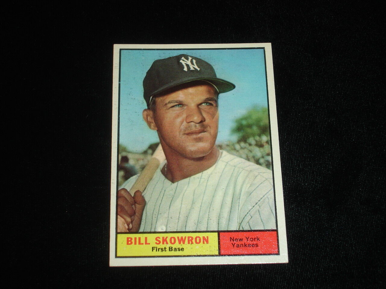 1961 Topps Bill Skowron Baseball Card-NY Yankees-#371-Single Print-EM-NM