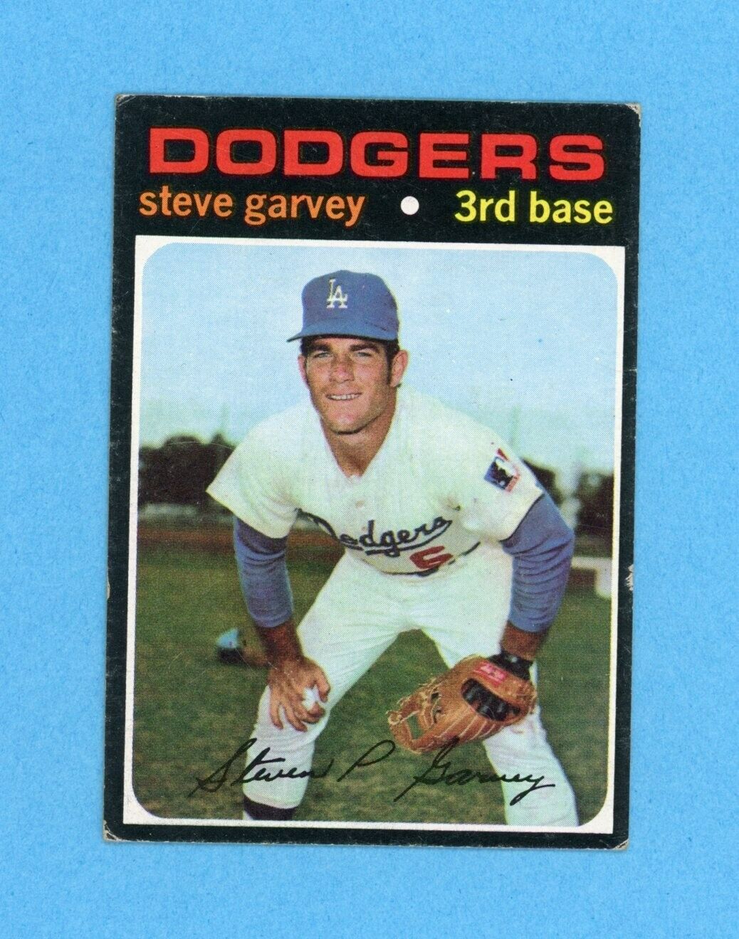 1971 Topps #341 Steve Garvey LA Dodgers Rookie Baseball Card Vg/Ex wrk ind