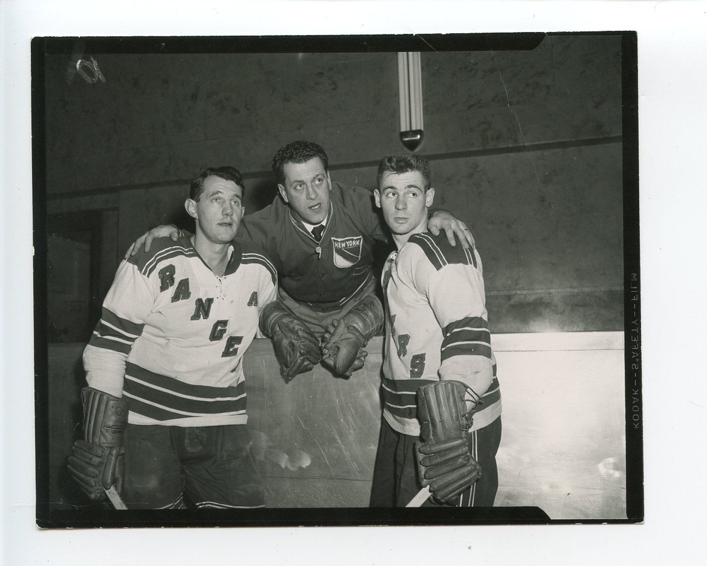 Bill Gadsby New York Rangers Hockey Goalie Original 4x5 Photo