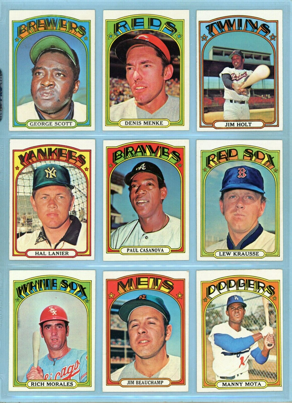 1972 Topps Starter Set Lot of 115 Diff Semi-High Number Baseball Cards Ex/Ex+