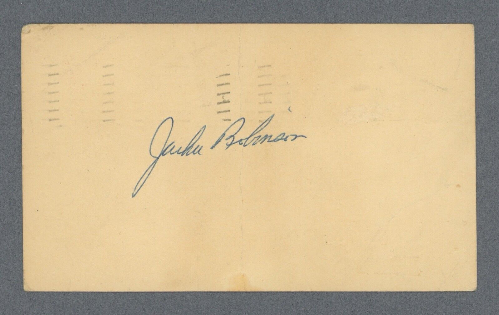 Jackie Robinson Signed Government Postcard with B&E Hologram