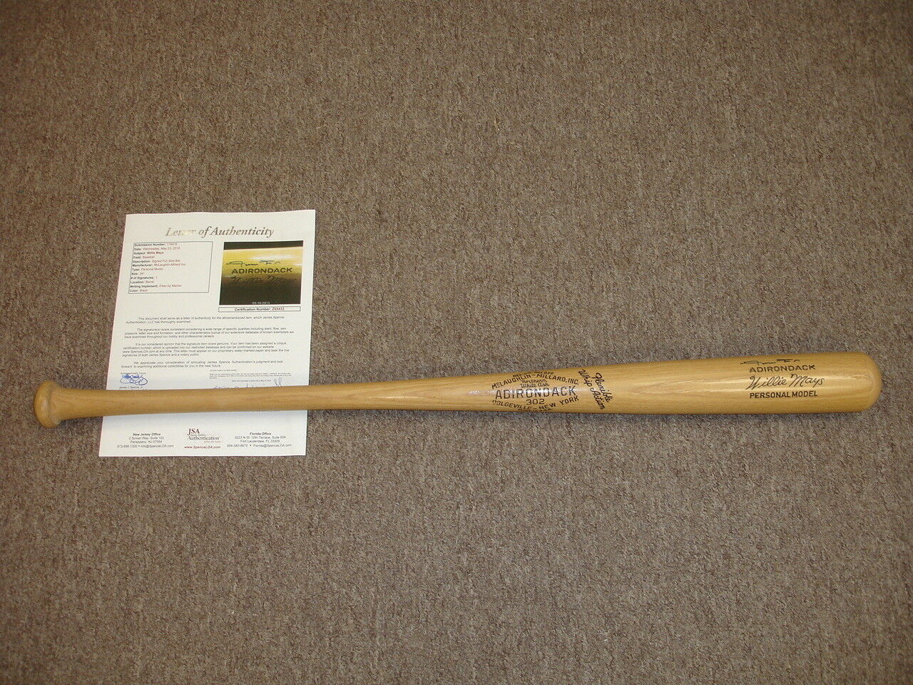 Evan Longoria Autographed Rawlings Professional Model Bat - Giants Rays STEINER