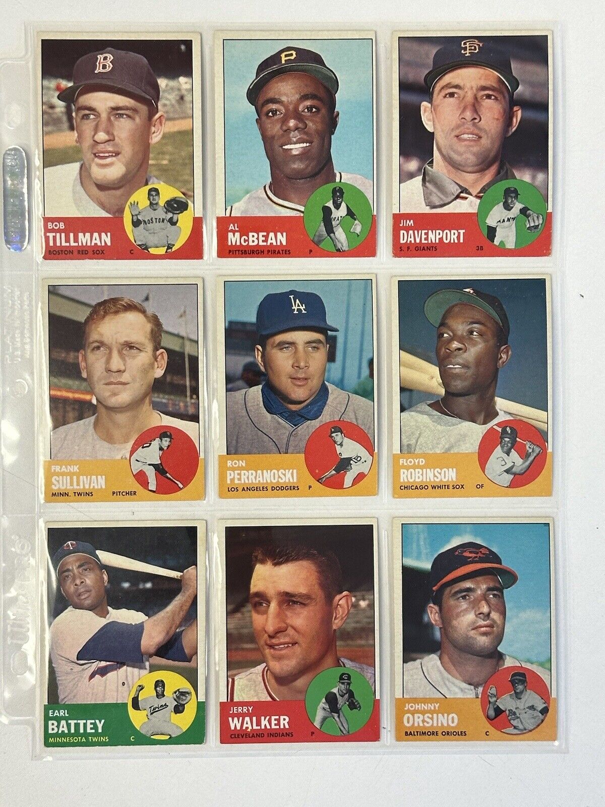 1963 Topps Baseball Starter Set Lot of 159 Different Overall EX , few lesser