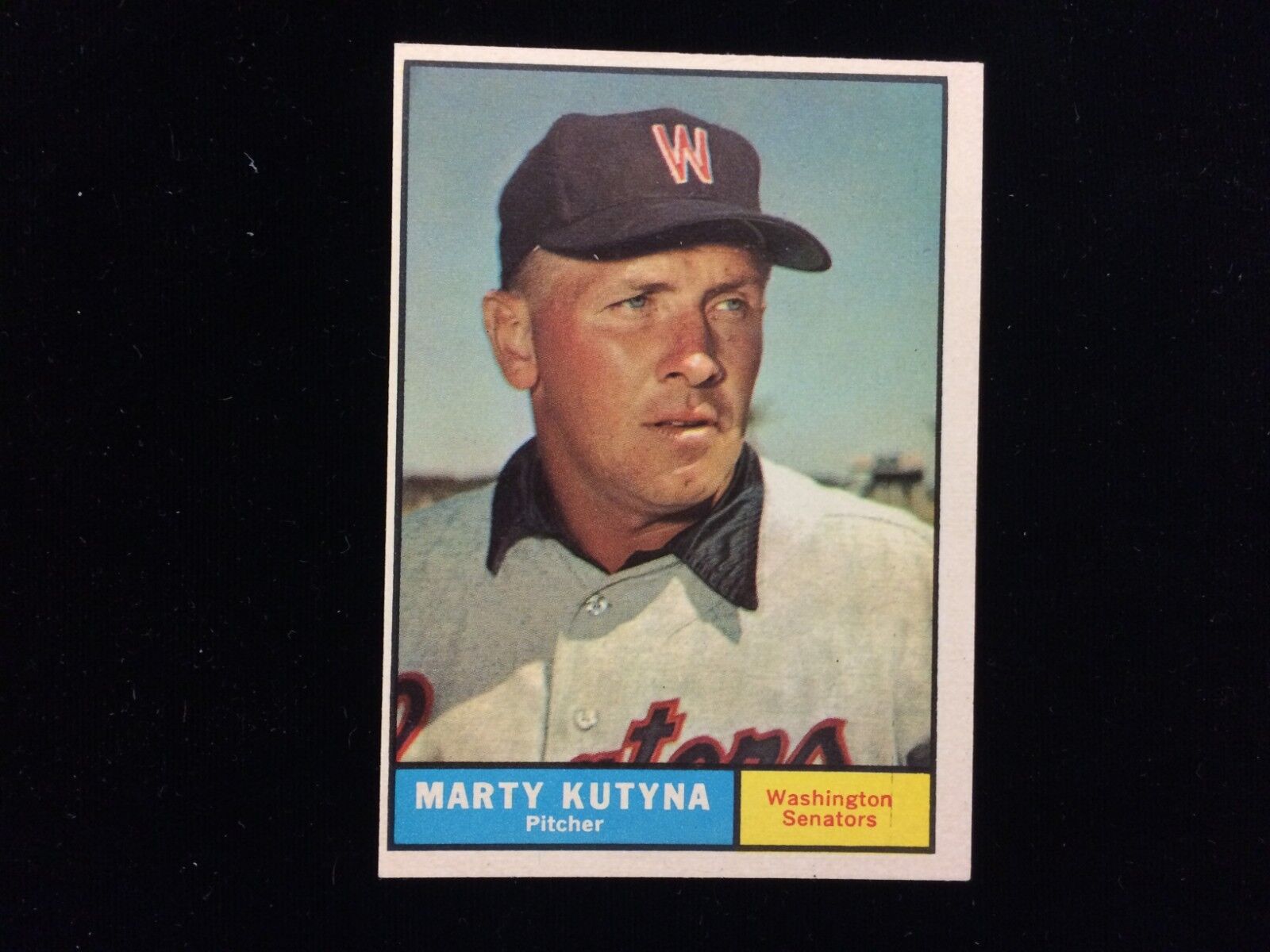 1961 Topps #546 Marty Kutyna Washington Senators Card - EX/MT