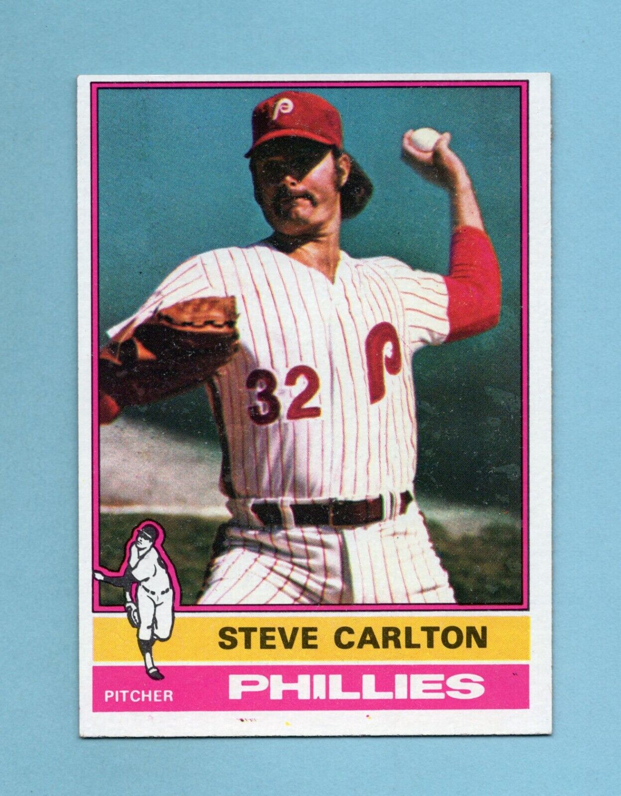 1976 Topps #355 Steve Carlton Philadelphia Phillies Baseball Card NM