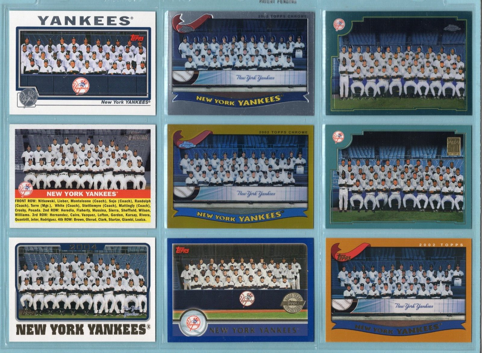 1957 thru 2018 Lot of 50 Diff NY Yankees Team & Multi Player Baseball Cards E-NM