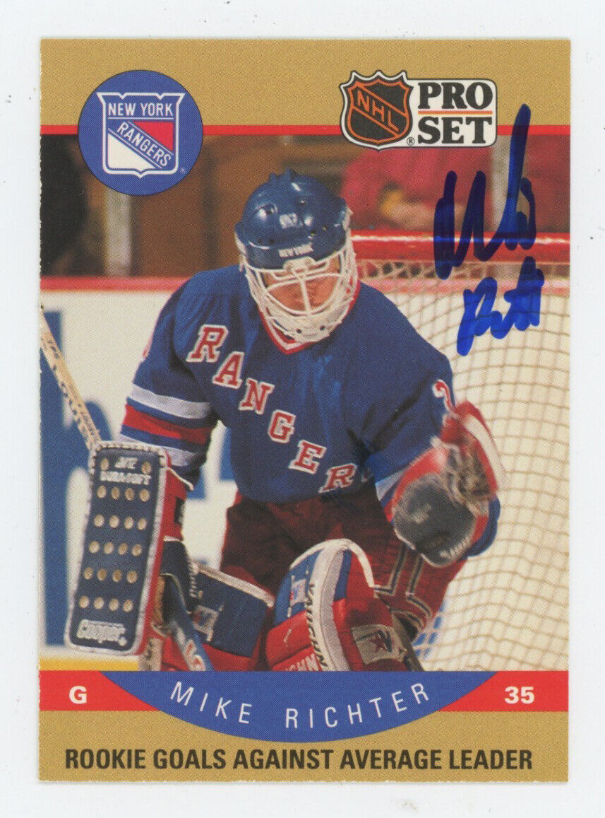 Mike Richter 1990 Pro Set Rookie Card #398 with B&E Hologram